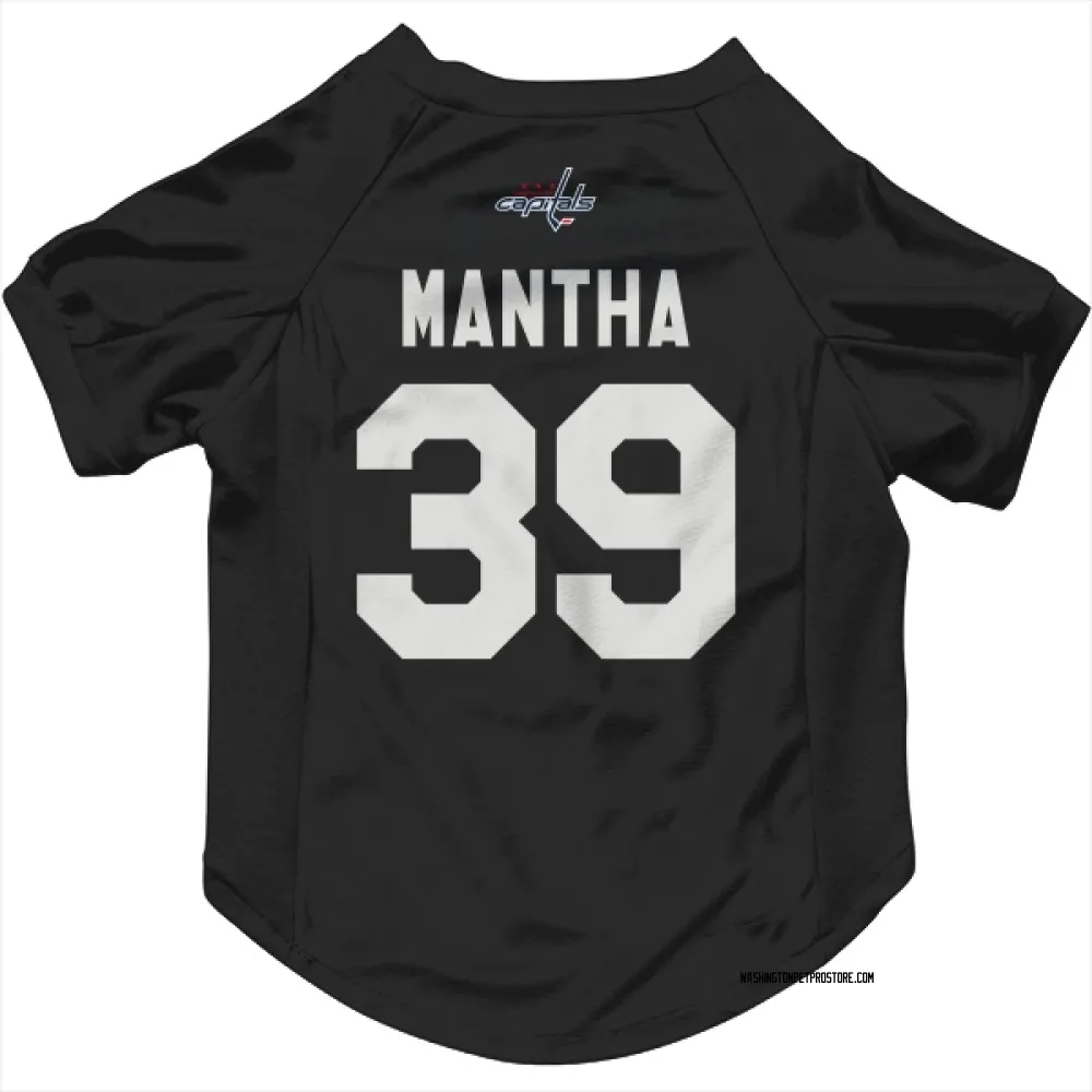 Washington Capitals Anthony Mantha Black Pet Jersey for Dog & Cat