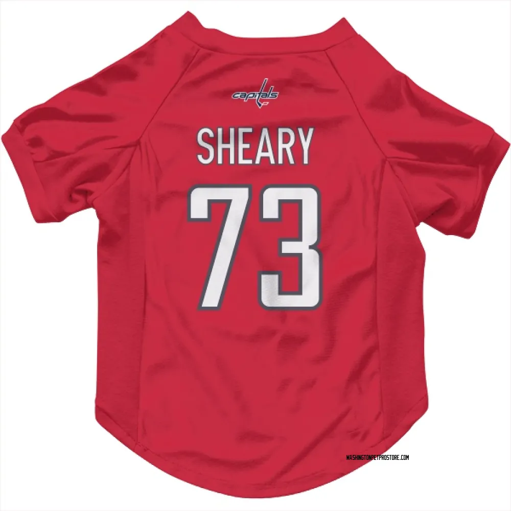 Washington Capitals Conor Sheary Red Pet Jersey for Dog & Cat