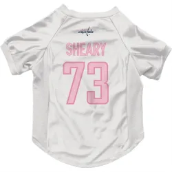 Washington Capitals Conor Sheary White Pink Pet Jersey for Dog & Cat