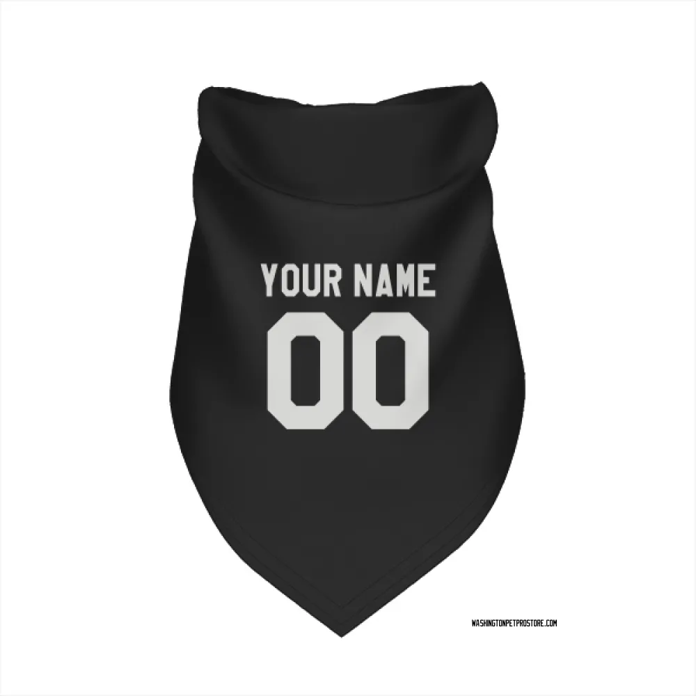 Washington Capitals Custom Black Pet Bandana for Dog & Cat