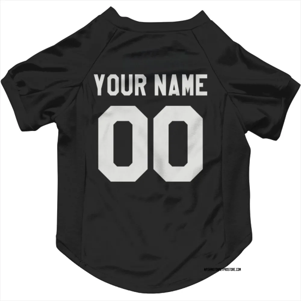 Washington Capitals Custom Black Pet Jersey for Dog & Cat