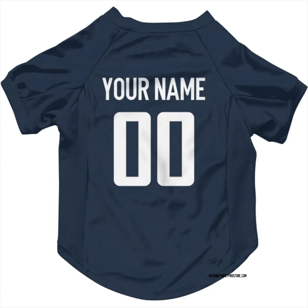 Washington Capitals Custom Navy Pet Jersey for Dog & Cat