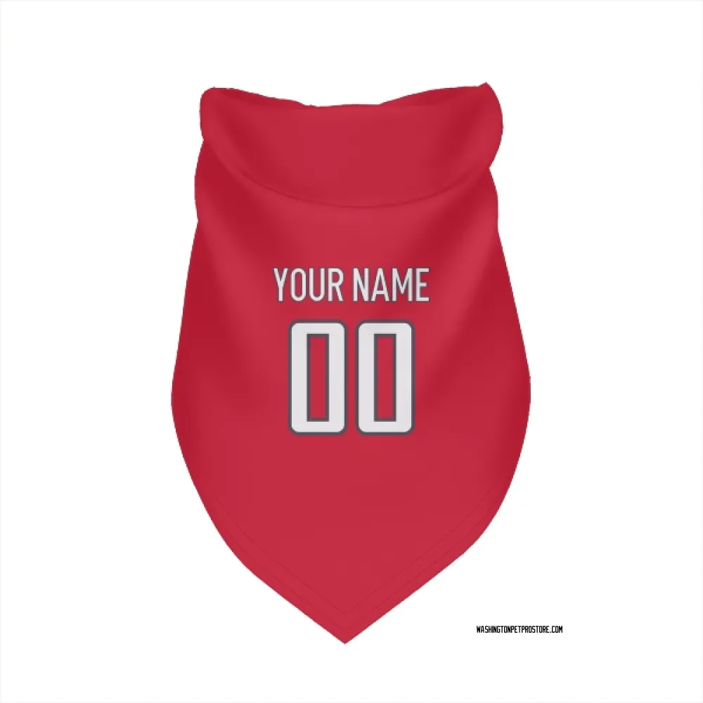 Washington Capitals Custom Red Pet Bandana for Dog & Cat