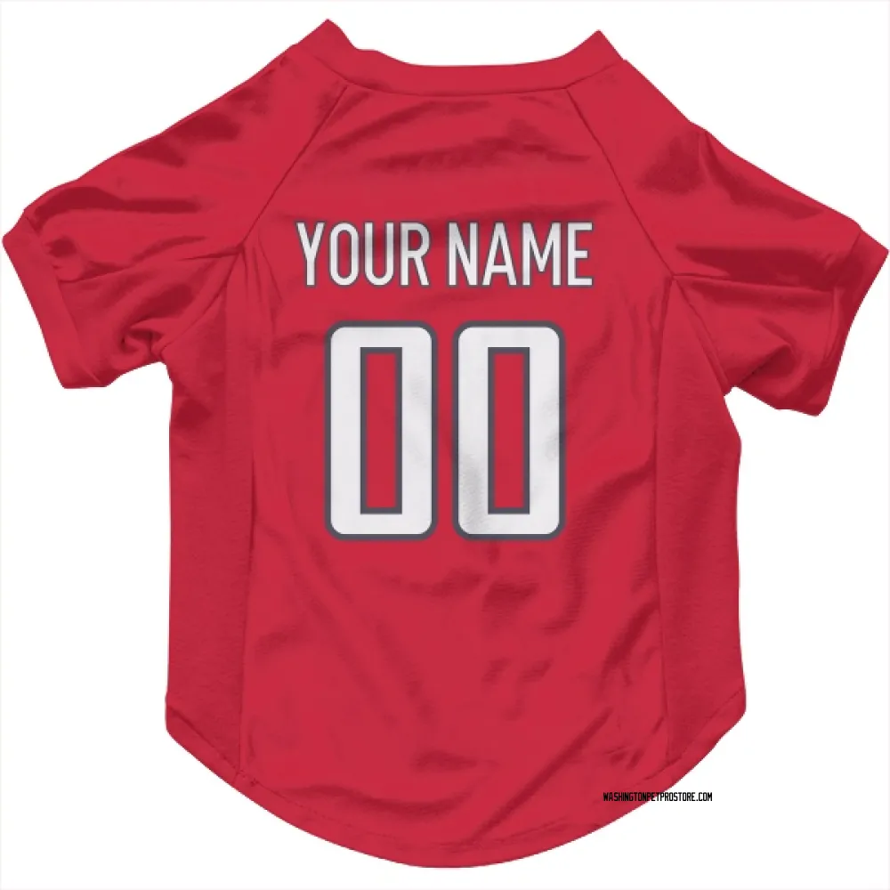 Washington Capitals Custom Red Pet Jersey for Dog & Cat