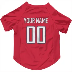 Washington Capitals Custom Red Pet Jersey for Dog & Cat