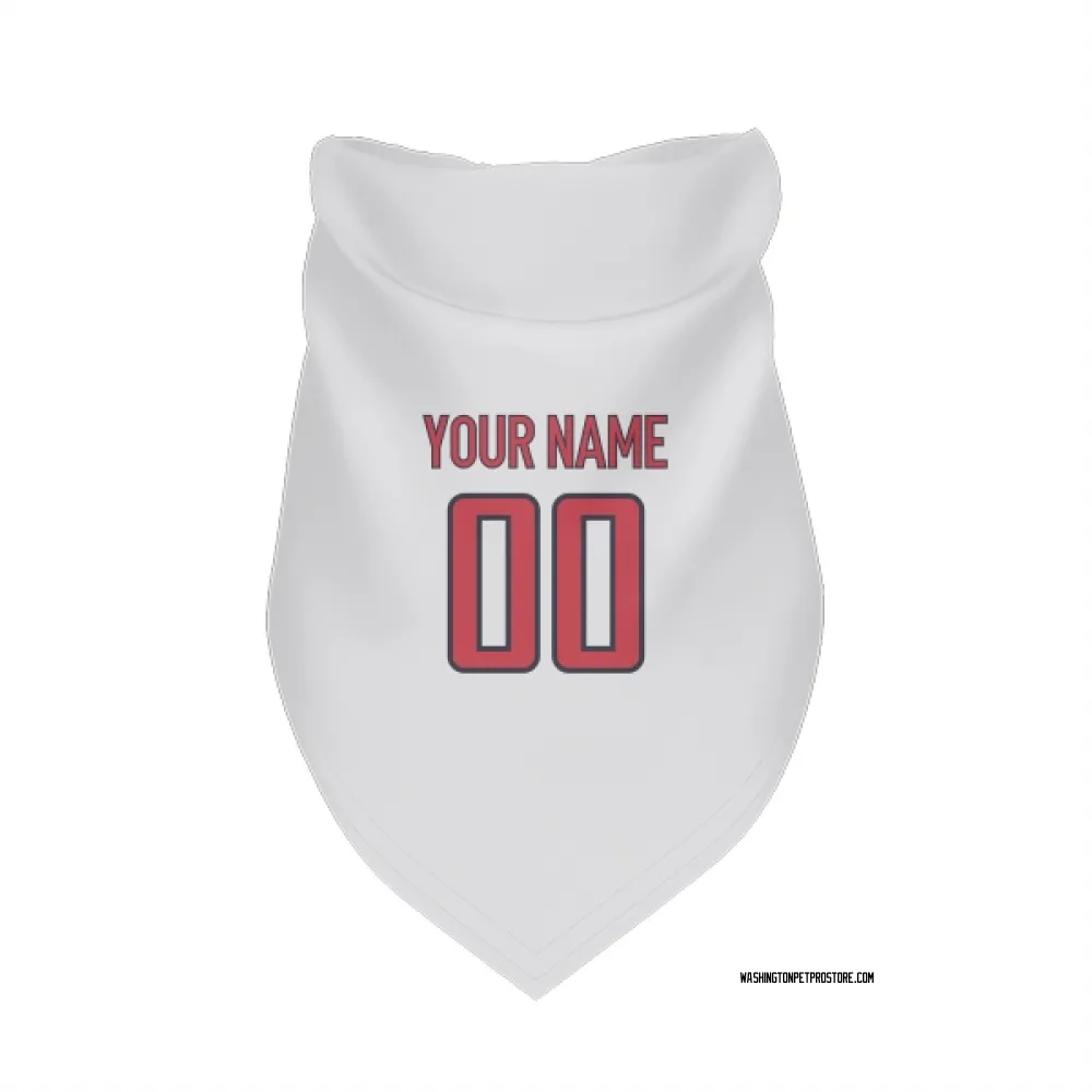 Washington Capitals Custom White Pet Bandana for Dog & Cat