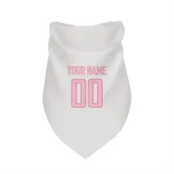 Washington Capitals Custom White Pink Pet Bandana for Dog & Cat