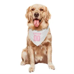 Washington Capitals Custom White Pink Pet Bandana for Dog & Cat