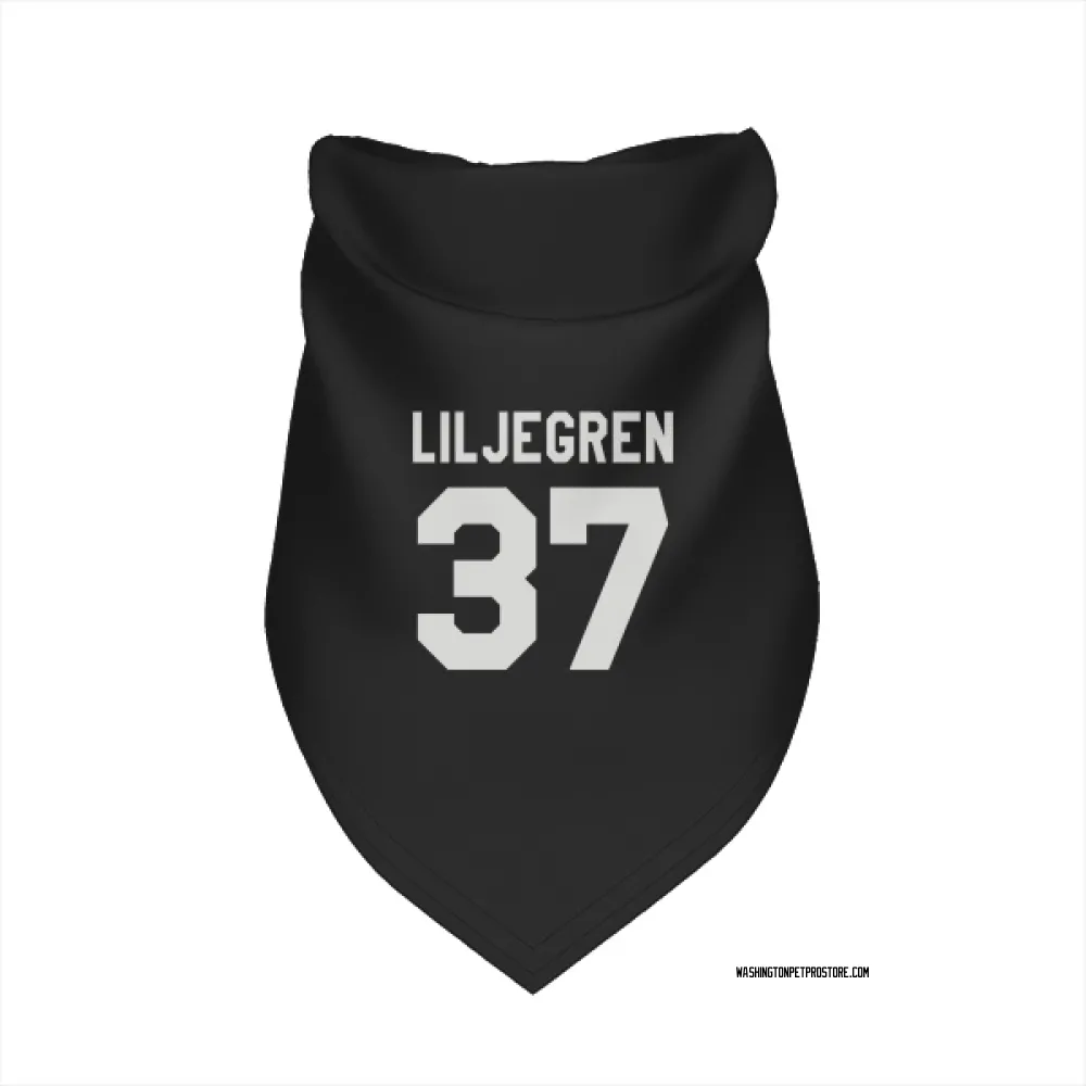 Washington Capitals Timothy Liljegren Black Pet Bandana for Dog & Cat