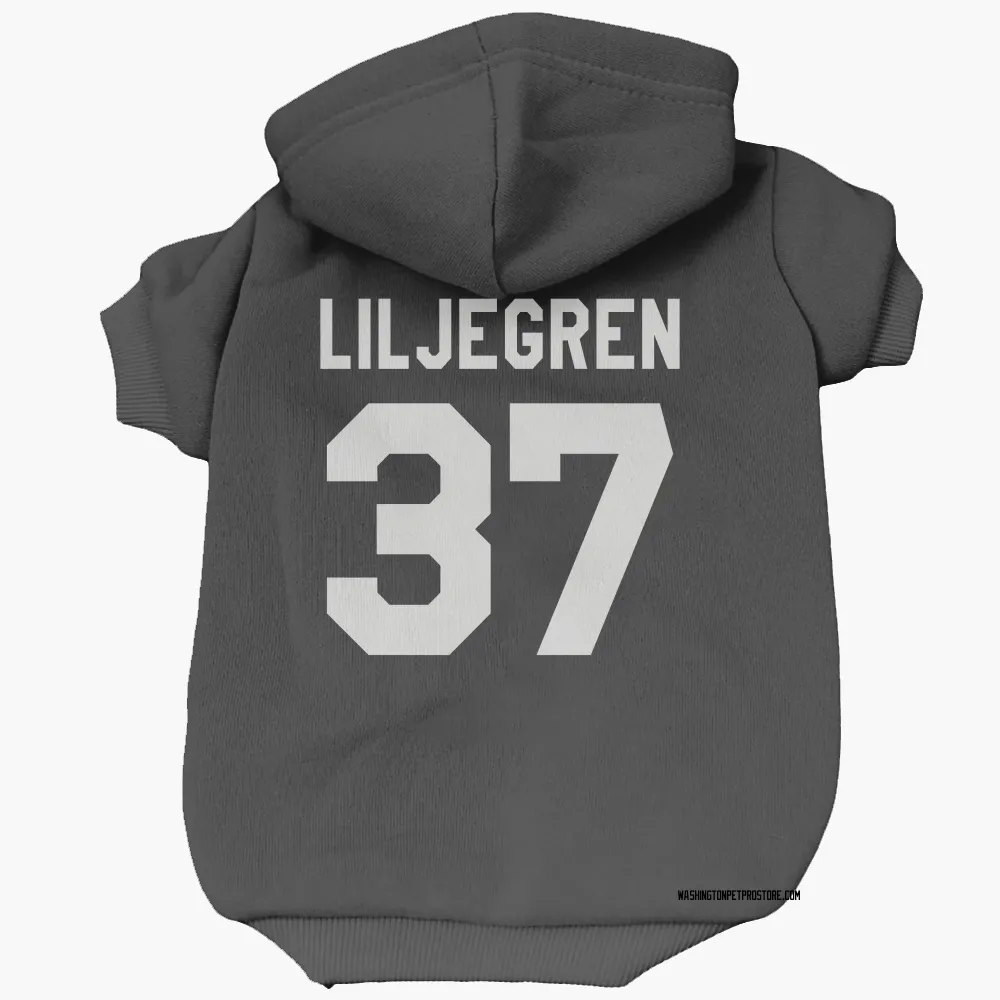 Washington Capitals Timothy Liljegren Black Pet Hoodie for Dog & Cat