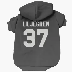 Washington Capitals Timothy Liljegren Black Pet Hoodie for Dog & Cat