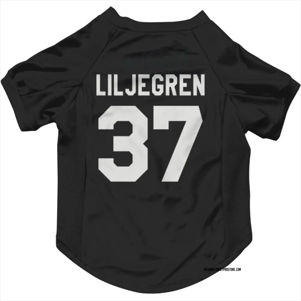 Washington Capitals Timothy Liljegren Black Pet Jersey for Dog & Cat