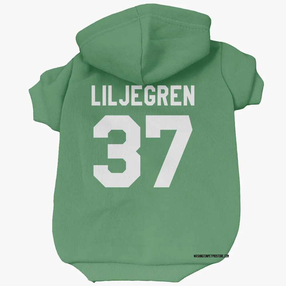 Washington Capitals Timothy Liljegren Green Pet Hoodie for Dog & Cat