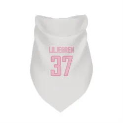 Washington Capitals Timothy Liljegren White Pink Pet Bandana for Dog & Cat